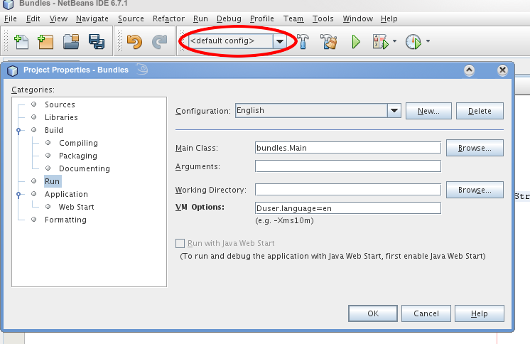 Mehrere Bundles in NetBeans
